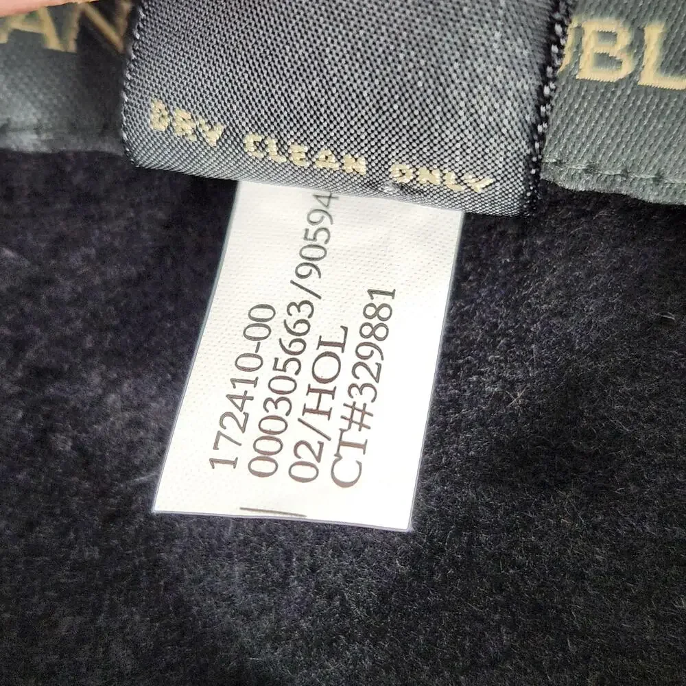 Y2K Banana Republic Wool Shirt Jacket Mens Large Black Military Overshirt Korea